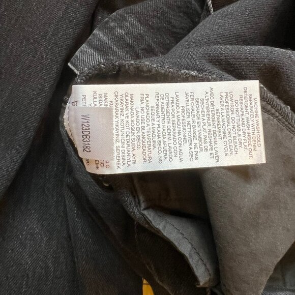 NWT Tibi Black Denim Stella Jean sz 27 Reg - Picture 8 of 11